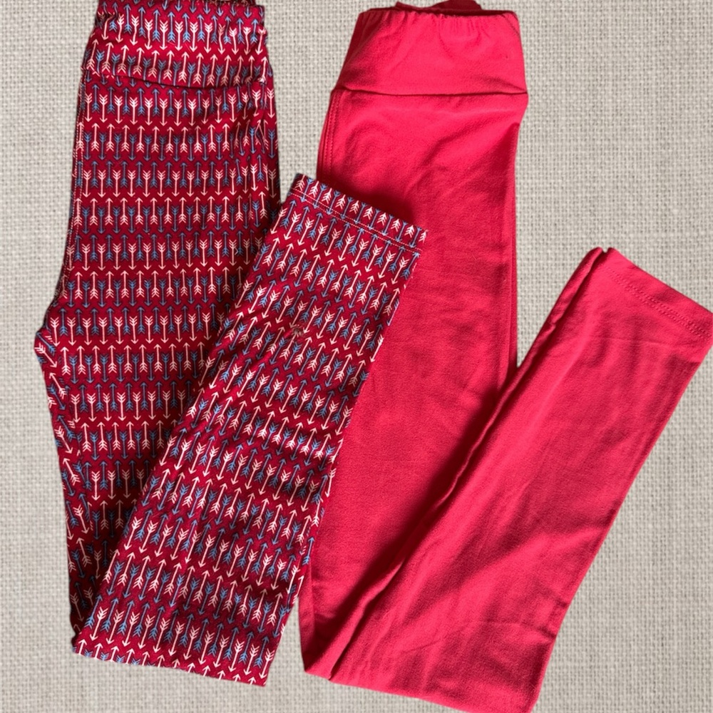 Lularoe Kids Valentines Day Leggings Set